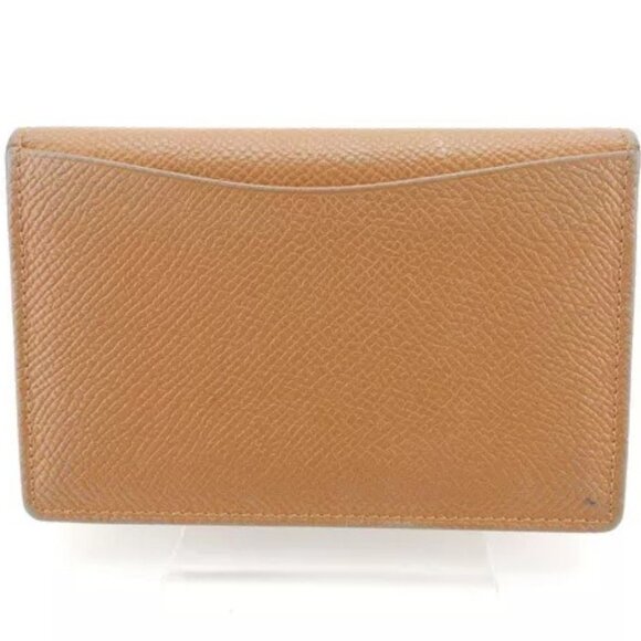 Bvlgari Card Case Logo Brown Woman Authentic Used - Picture 10 of 13